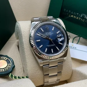 RLX Datejust 41mm 126334 Blue Index Oyster Stainless Steel Men’s Watch