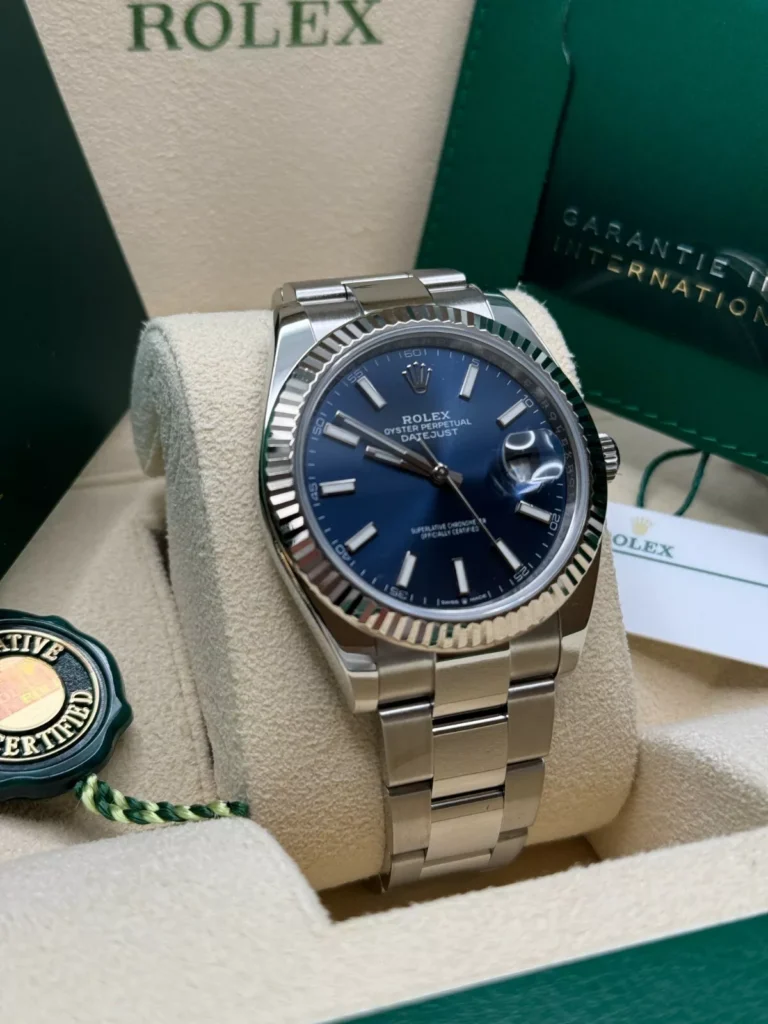 RLX Datejust 41mm 126334 Blue Index Oyster Stainless Steel Men’s Watch