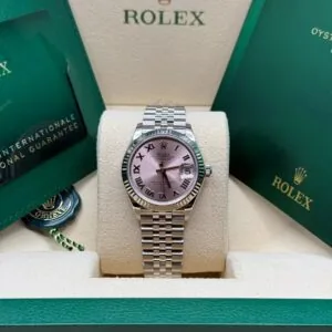 RLX Datejust m278274-0019/0020 Pink 31mm Dial Oyster Watch
