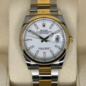 RLX Datejust 36mm 126203 White Dial Domed Bezel Jubilee Bracelet