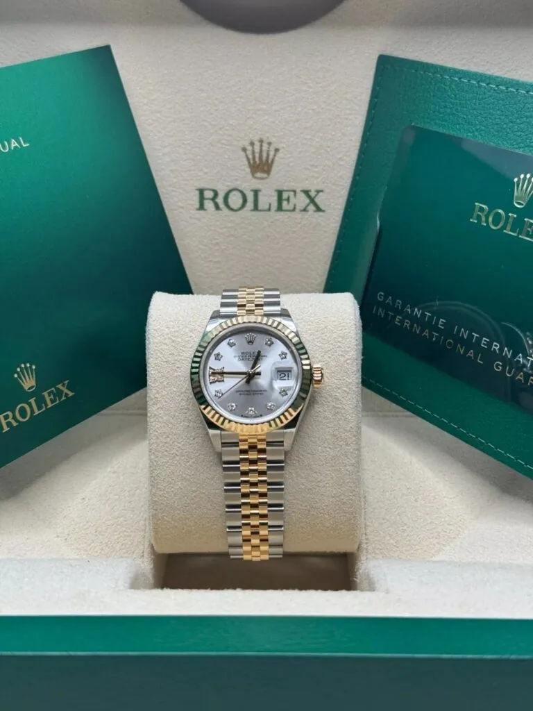 RLX Lady-Datejust 31mm 279173 Silver Diamond Dial Oyster Bracelet