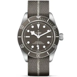 TUDOR Black Bay 58 925 39mm Silver Case Taupe Dial Fabric Strap Watch