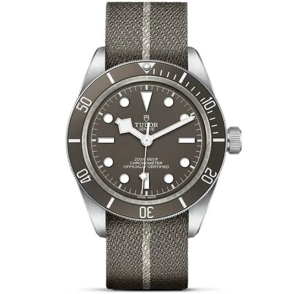 TUDOR Black Bay 58 925 39mm Silver Case Taupe Dial Fabric Strap Watch
