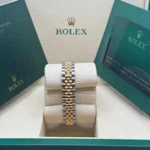RLX Lady-Datejust 31mm 279173 Champagne Roman Dial Oyster Bracelet