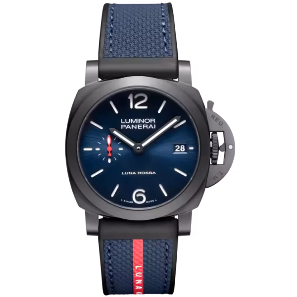 Panerai Luminor Quaranta Steel DLC Luna Rossa 40mm PAM01408