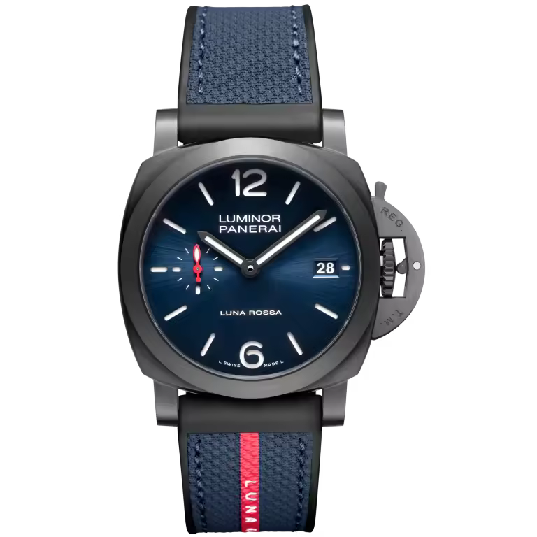 Panerai Luminor Quaranta Steel DLC Luna Rossa 40mm PAM01408