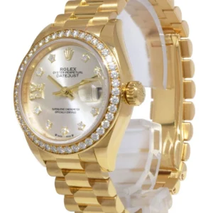 RLX Lady-Datejust 31mm 279138RBR Silver Dial President Bracelet Watch