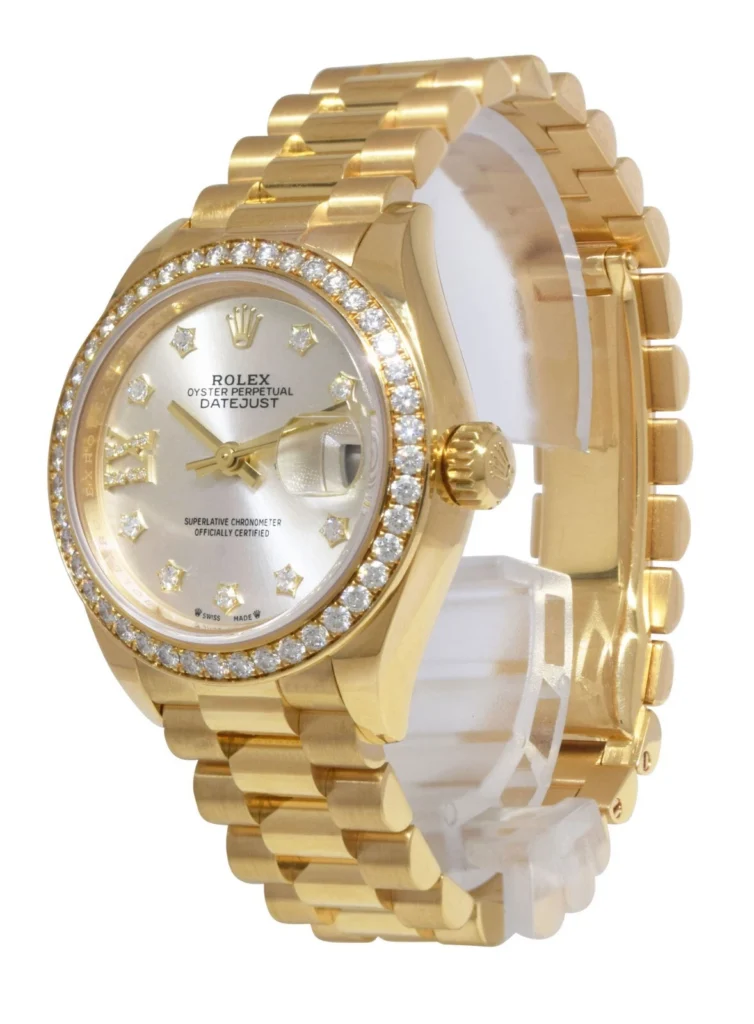RLX Lady-Datejust 31mm 279138RBR Silver Dial President Bracelet Watch