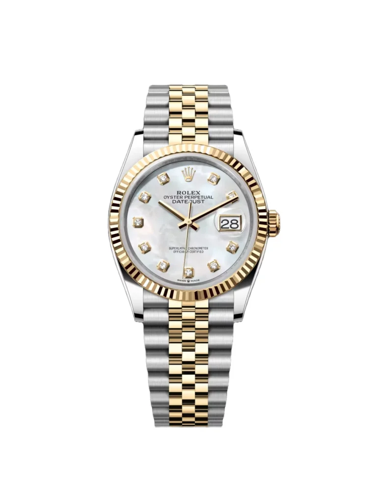 RLX Datejust 36mm 126233 MOP Diamond Dial Jubilee Two-Tone Bracelet Watch