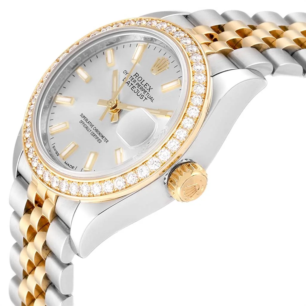 RLX Lady-Datejust 31mm 279383RBR Silver Dial Yellow Rolesor Oyster Bracelet