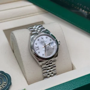 RLX Lady-Datejust 31mm 279174 Silver Diamond Dial Oyster Bracelet