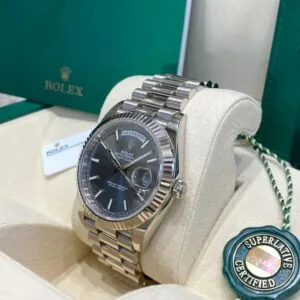 RLX Day-Date 40mm Slate Diamonds Dial 228236-0013