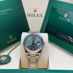 RLX Datejust 36mm 126234 Mint Green Dial Jubilee Bracelet Watch