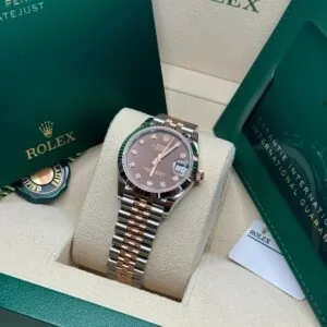 RLX Lady-Datejust 31mm 279171 Chocolate Diamond Oyster Stainless Steel and Rose Gold