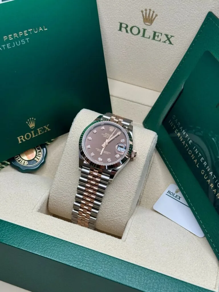 RLX Lady-Datejust 31mm 279171 Chocolate Diamond Oyster Stainless Steel and Rose Gold