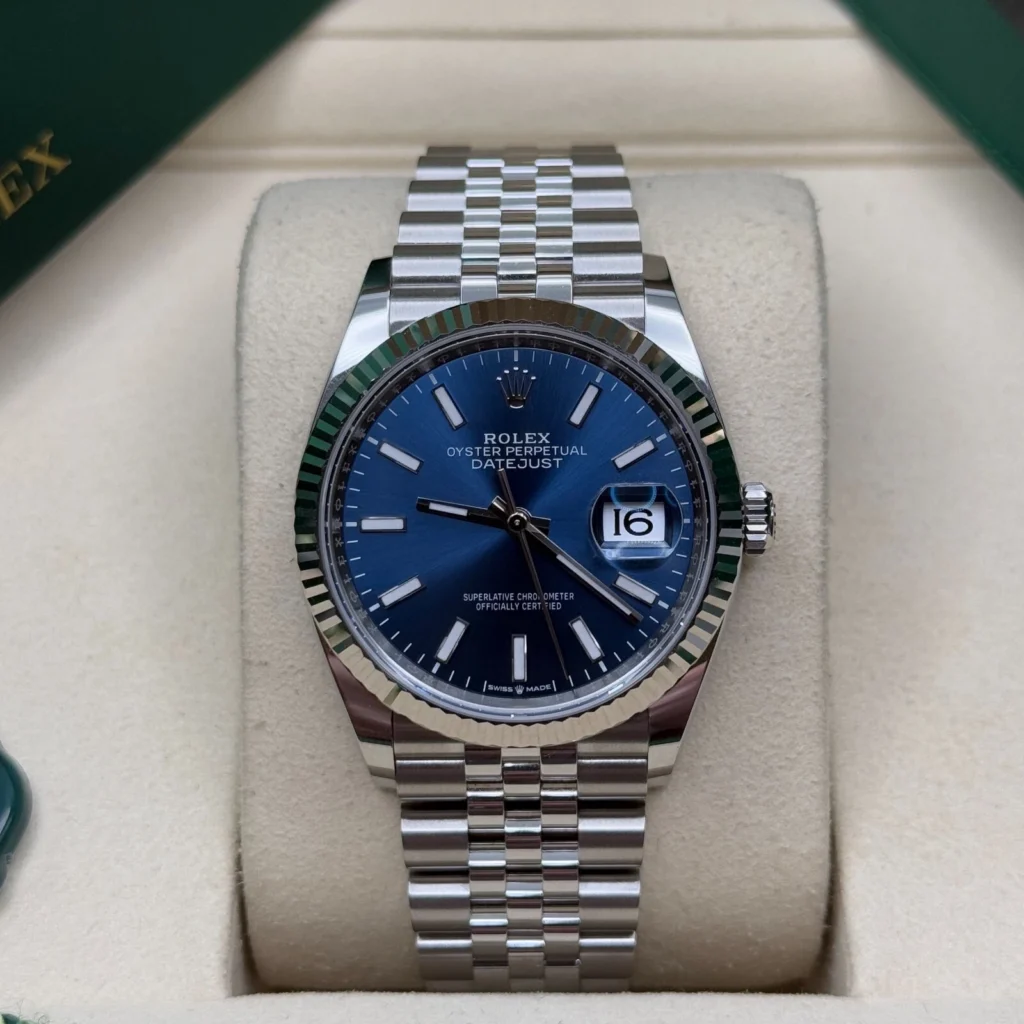 RLX Datejust 36mm 126234 Blue Index Dial 36mm Oyster Stainless Steel