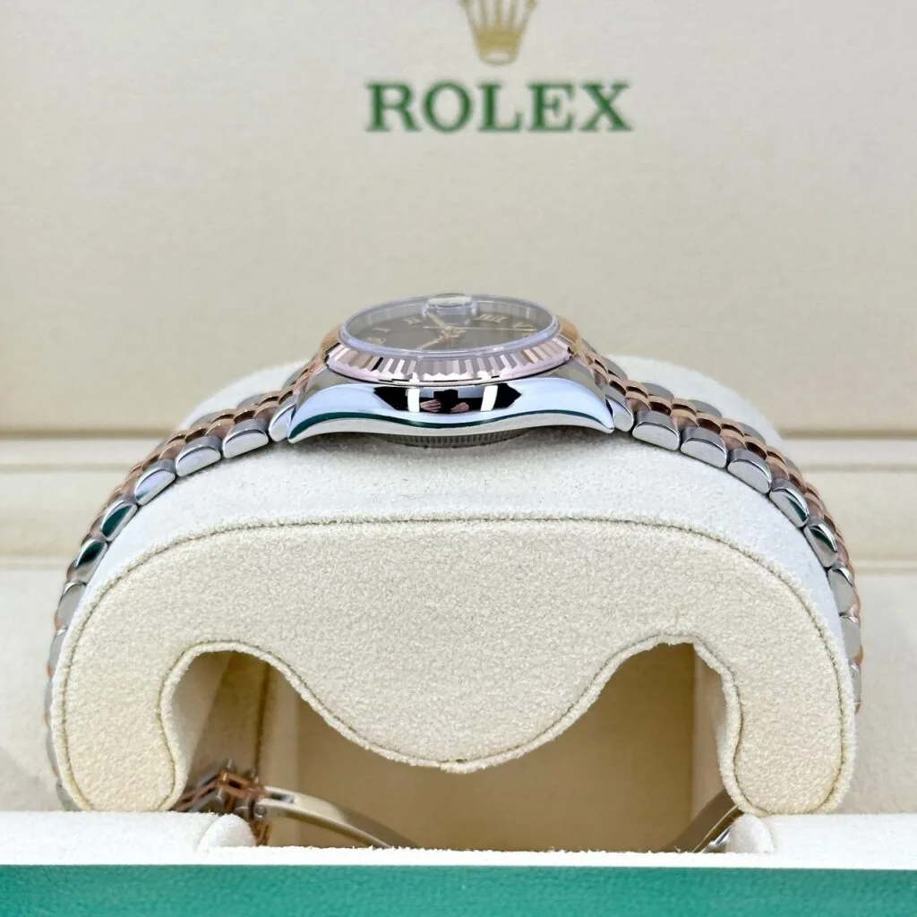 RLX Lady-Datejust 31mm 279171 Chocolate Roman Oyster Stainless Steel and Rose Gold