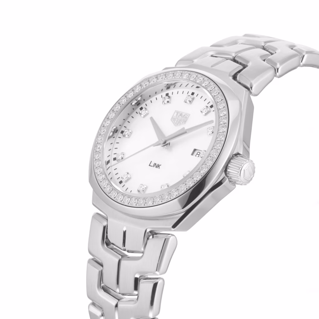 TAG Heuer Link Date Diamond Bezel Ladies Watch 32mm WBC1316.BA0600