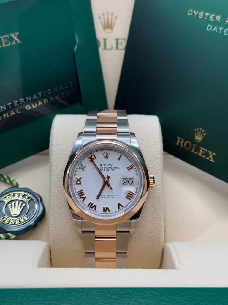 RLX Datejust 36mm 126201 White Dial Oyster Bracelet Watch