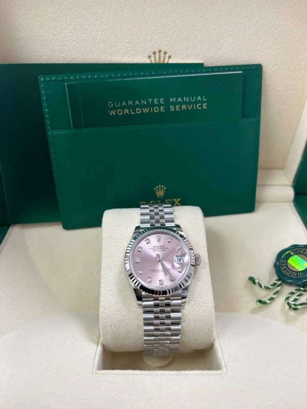 RLX Datejust m278274-0031/0032 Pink 31mm Dial Oyster Watch