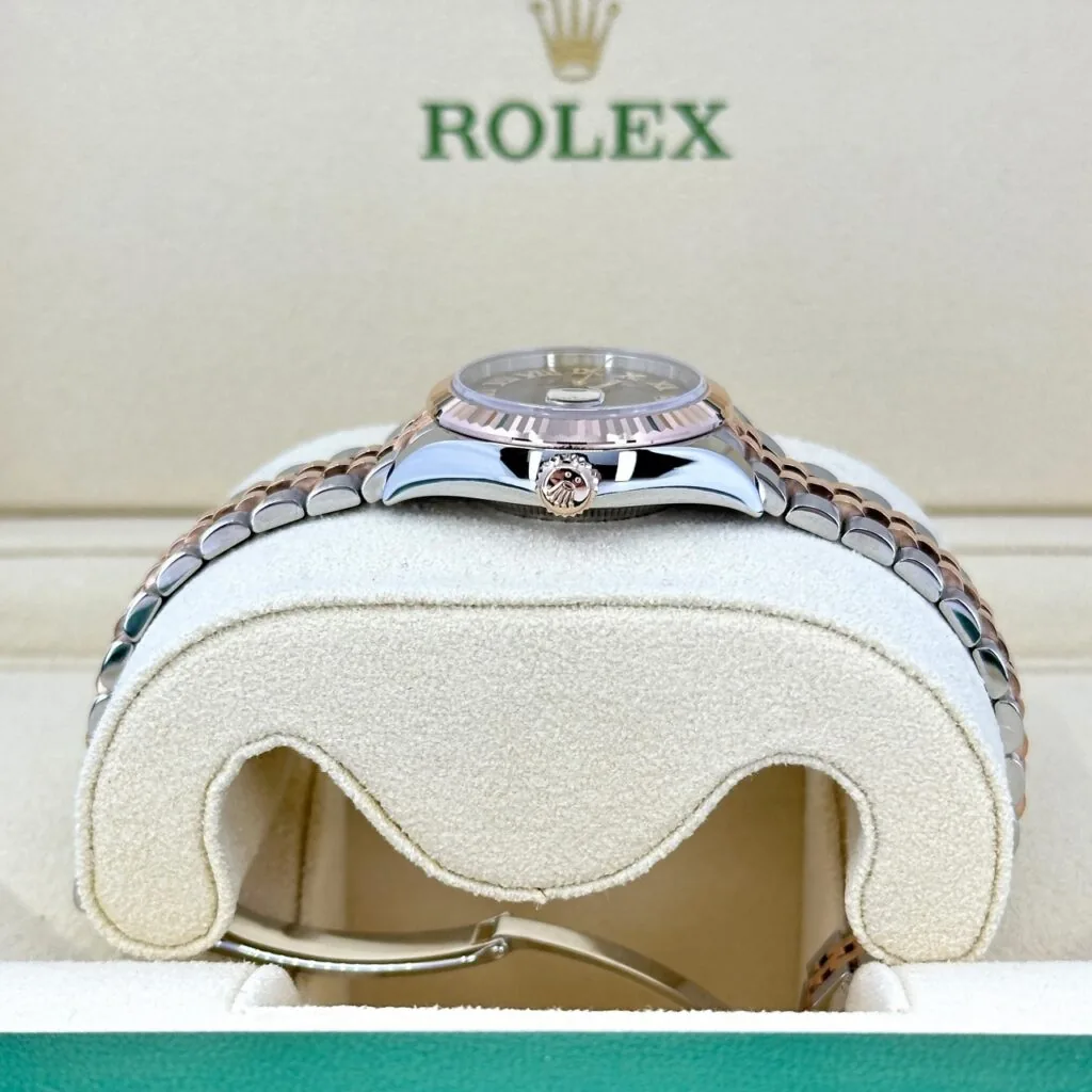 RLX Lady-Datejust 31mm 279171 Chocolate Roman Oyster Stainless Steel and Rose Gold