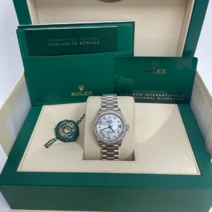 RLX Datejust m278289RBR-0005 31mm Datejust Diamond Bezel MOP Dial