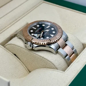 RLX Yacht-Master 37mm Steel and Everose Gold Watch - Black Dial - Oyster Bracelet 268621