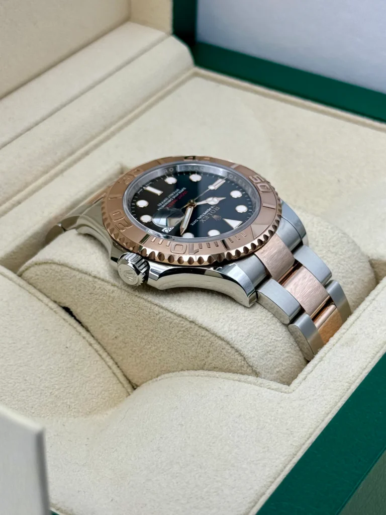 RLX Yacht-Master 37mm Steel and Everose Gold Watch - Black Dial - Oyster Bracelet 268621