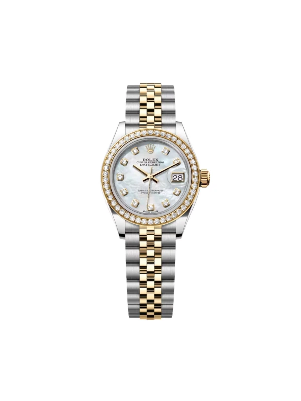 RLX Lady-Datejust 31mm 279383RBR Mother-of-Pearl Dial Yellow Rolesor Oyster Bracelet
