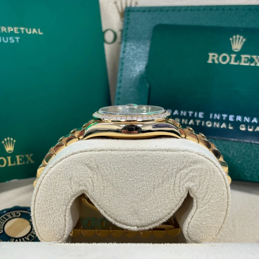 RLX Datejust m278288RBR-0006 White Mother-of-Pearl 31mm Dial President Bracelet Watch
