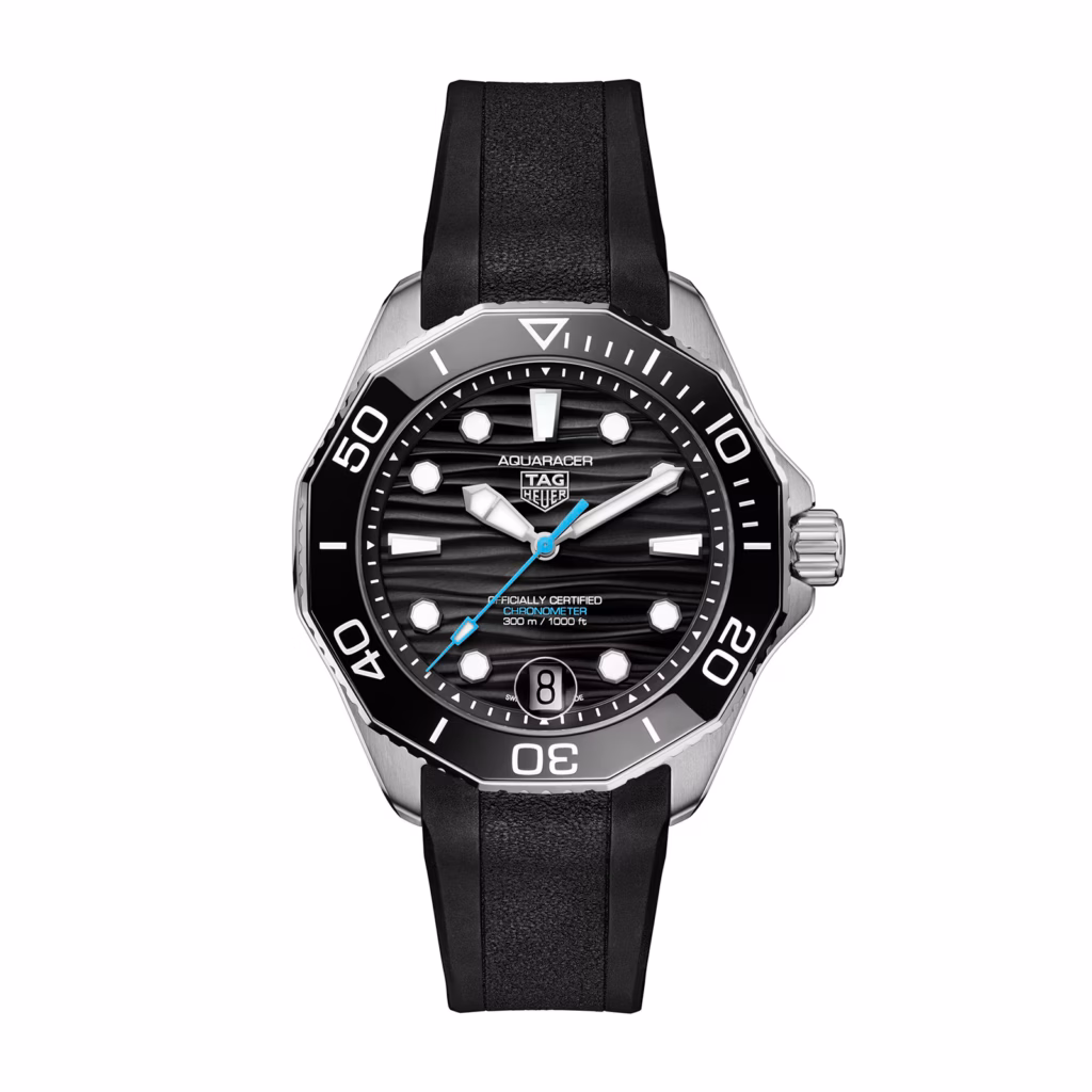 TAG Heuer Aquaracer Professional 300 Date 42mm Mens Watch Black Rubber WBP5110.FT6257