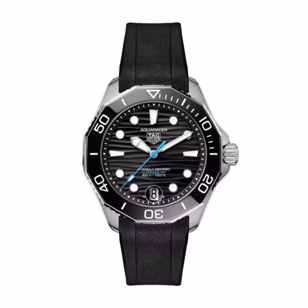 TAG Heuer Aquaracer Professional 300 Date 42mm Mens Watch Black Rubber WBP5110.FT6257