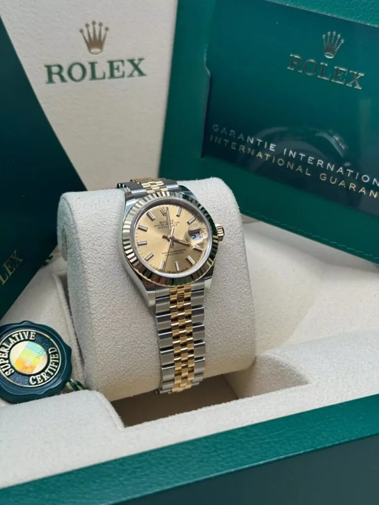 RLX Lady-Datejust 31mm 279173 Champagne Index Dial Oyster Bracelet