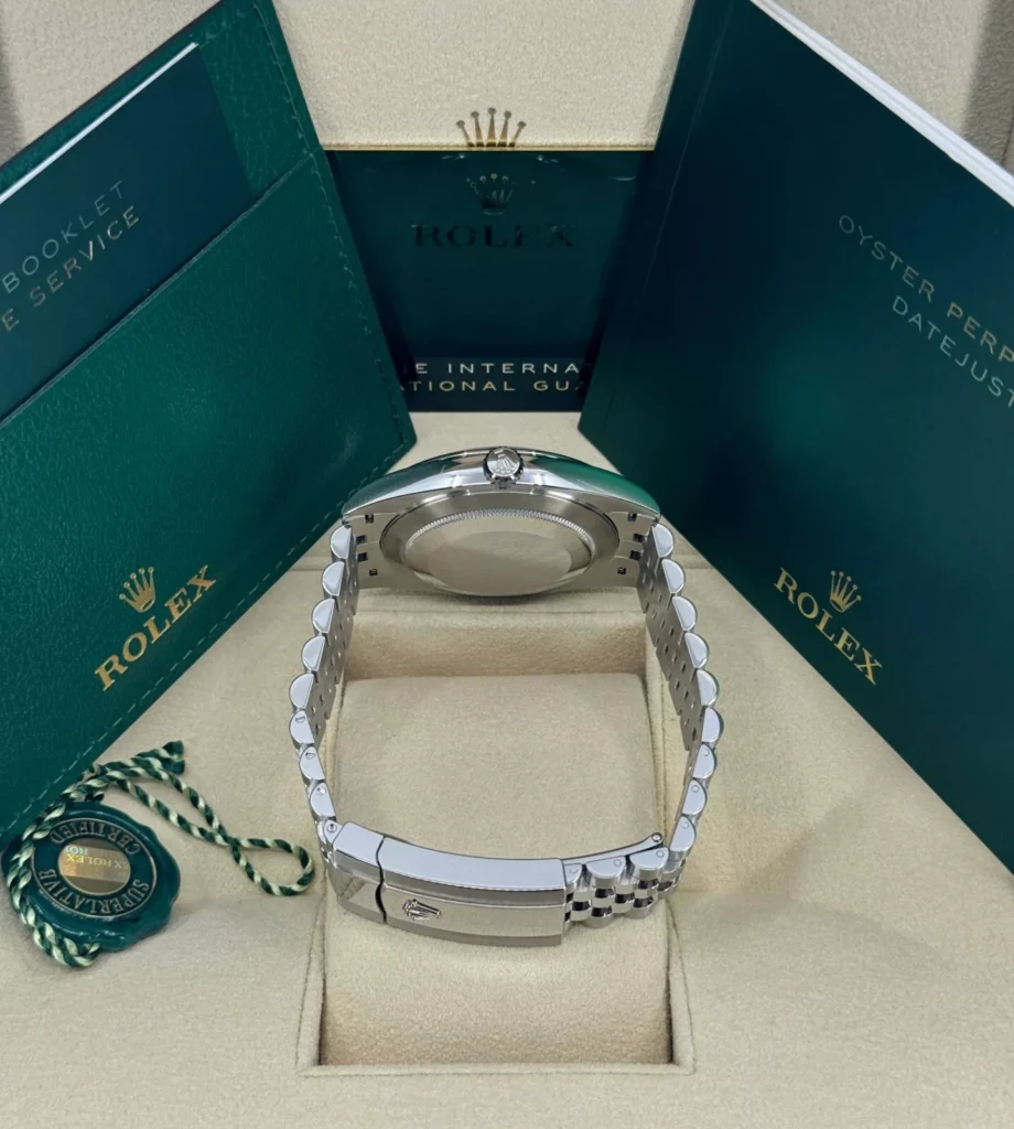 RLX Datejust 41mm 126300 Mint Green Dial Stainless Steel Oyster Bracelet Watch