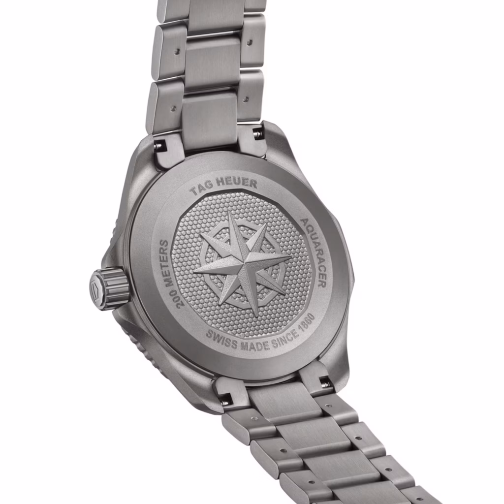 TAG Heuer Aquaracer Professional 200 Solargraph Titanium 40mm Mens Watch Blue WBP1182.BF0000