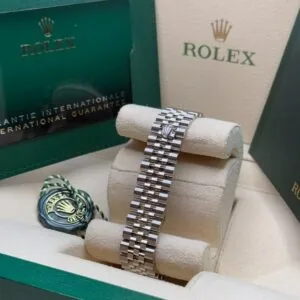 RLX Datejust m278344-0035/0036 Bright Blue Dial 31mm Domed Diamond Oyster Watch