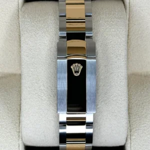 RLX Datejust 41mm 126303 Black Diamond Oyster Steel and Yellow Gold Mens Watch