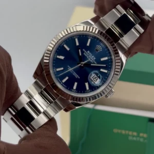 RLX Datejust 41mm 126334 Blue Index Oyster Stainless Steel Men’s Watch