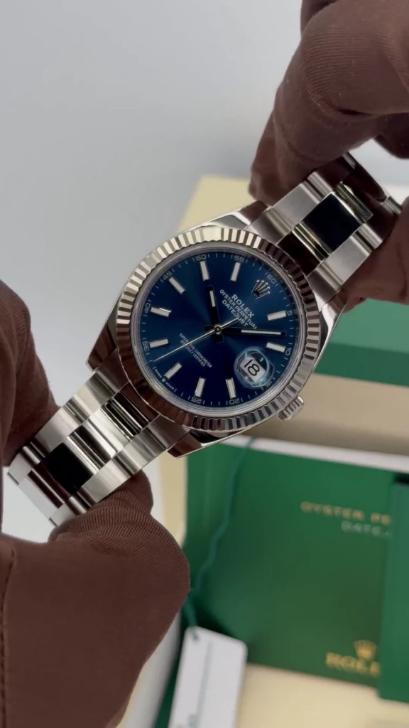 RLX Datejust 41mm 126334 Blue Index Oyster Stainless Steel Men’s Watch