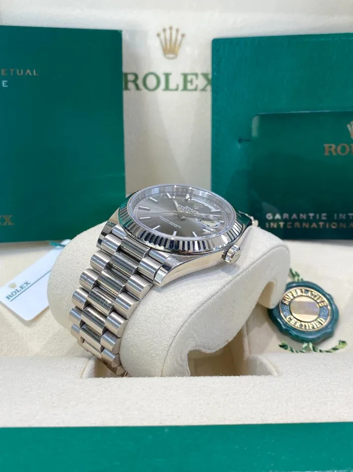 RLX Day-Date 40mm Slate Diamonds Dial 228236-0013