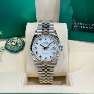 RLX Datejust 36mm 126234 White Roman Dial Oyster Stainless Steel Mens