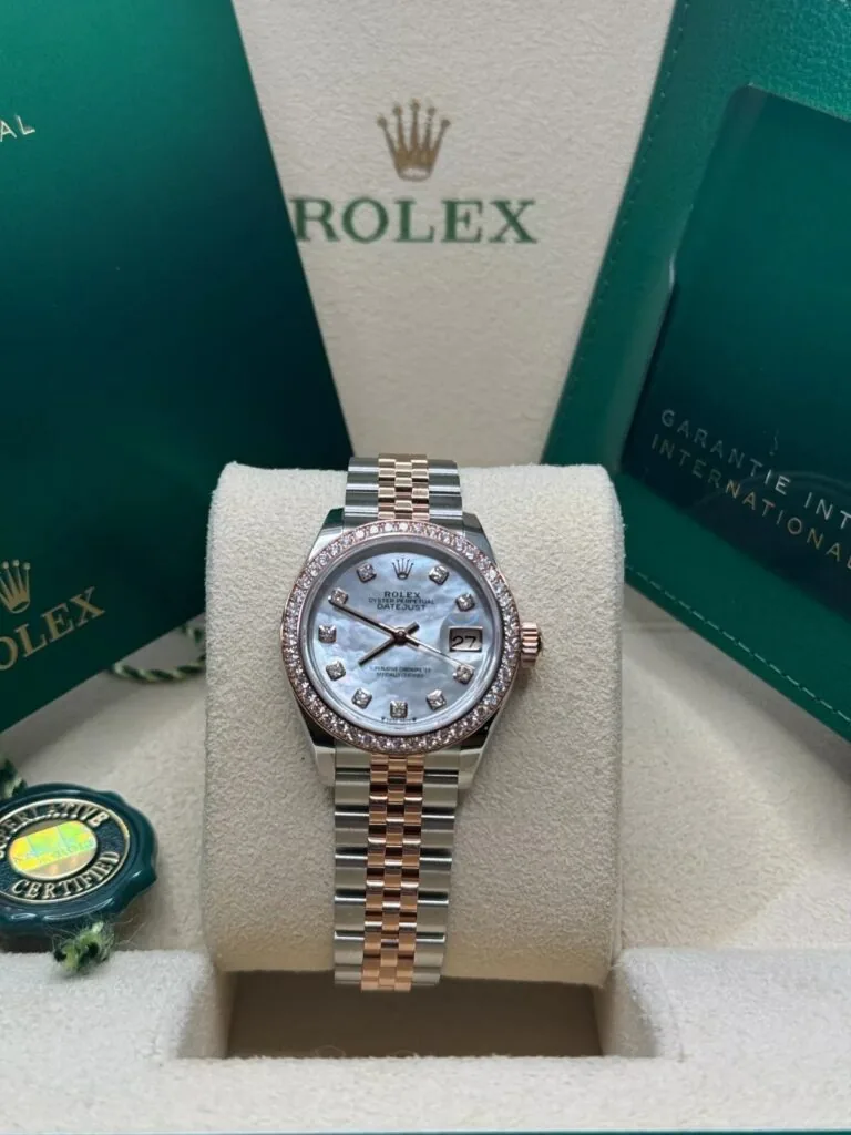 RLX Lady-Datejust 31mm 279381RBR Mother-of-Pearl Diamond Dial Oyster Bracelet