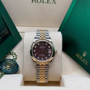 RLX Datejust m278243-0023/0024 31mm Black Mother-of-Pearl Dial Yellow Rolesor Oyster Watch