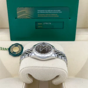 RLX Lady-Datejust 31mm 279174 Dark Grey Roman Dial Oyster Bracelet