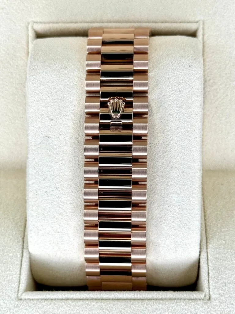 RLX Day-Date "President" 40mm Everose Gold Sundust Roman Dial - 228235