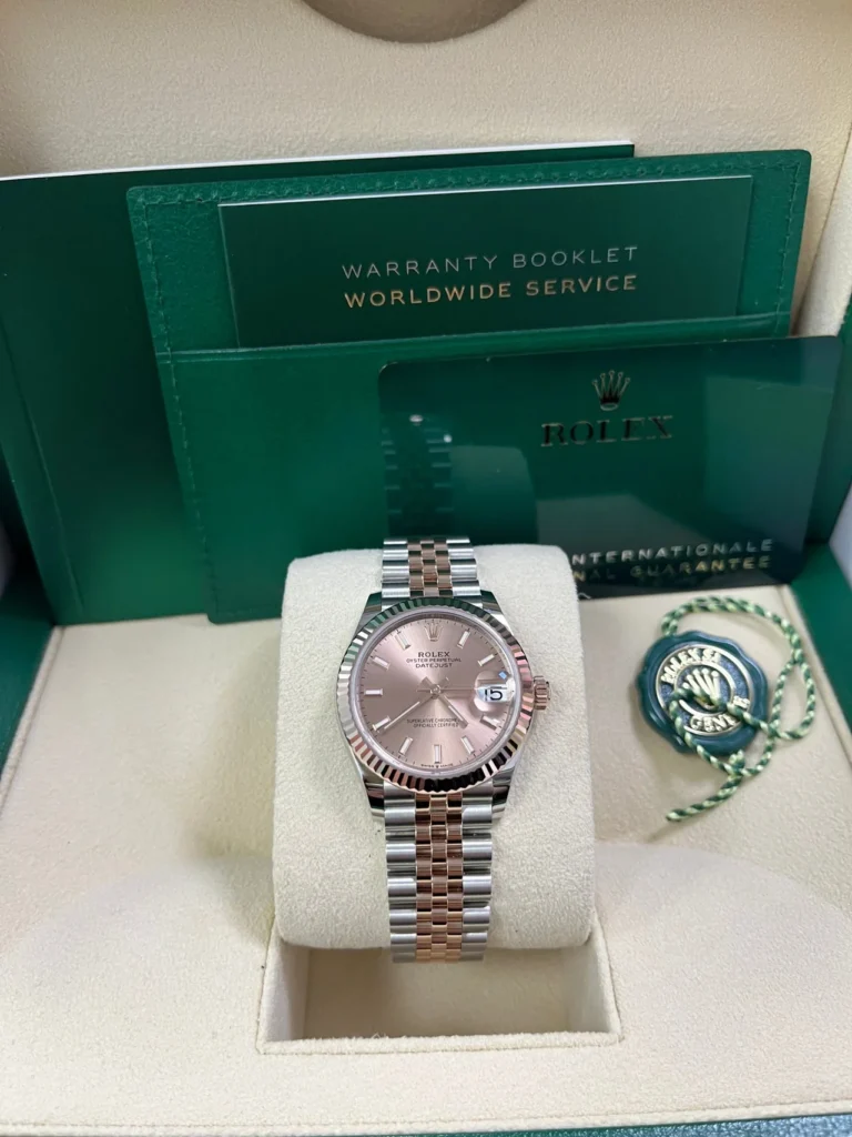 RLX Datejust m278271-0009/0010 Rose 31mm Dial Oyster Bracelet Watch
