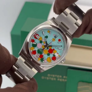 RLX Oyster Perpetual 36mm 126000-0009 Turquoise Celebration Dial Oyster Bracelet