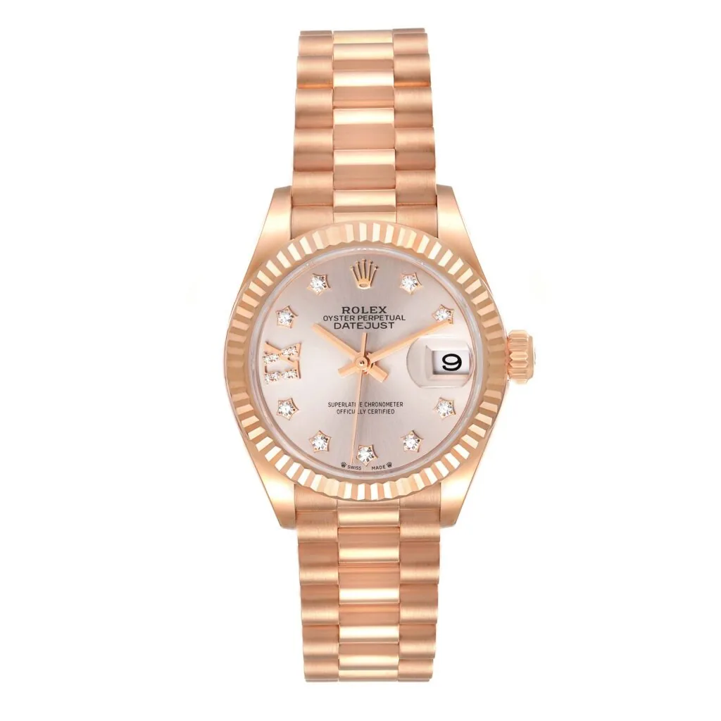 RLX Lady-Datejust 31mm 279175 Rose Dial President Everose Gold