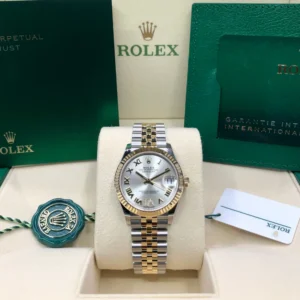 RLX Datejust m278273-0003/0004 31mm Silver Dial Stainless Steel and Yellow Gold Oyster Watch