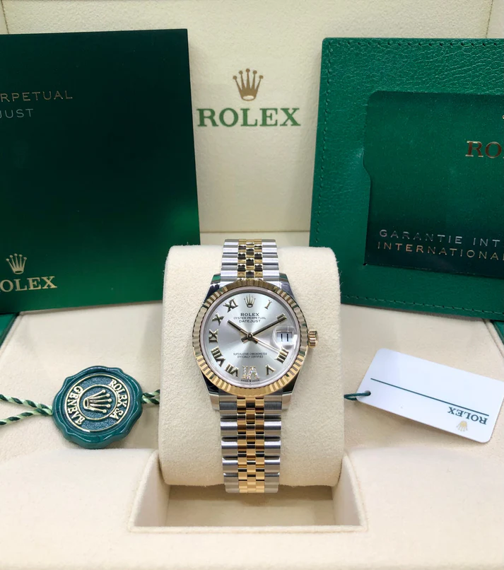 RLX Datejust m278273-0003/0004 31mm Silver Dial Stainless Steel and Yellow Gold Oyster Watch